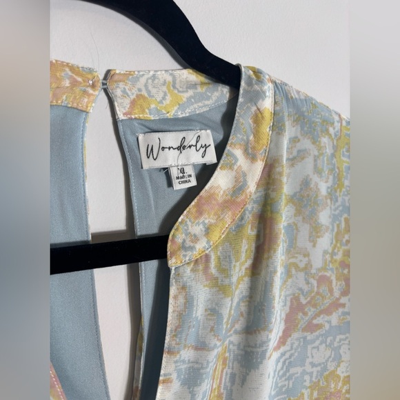 Wonderly Plus Size Printed Long Sleeve Maxi Dress – Size XL - Picture 8 of 9